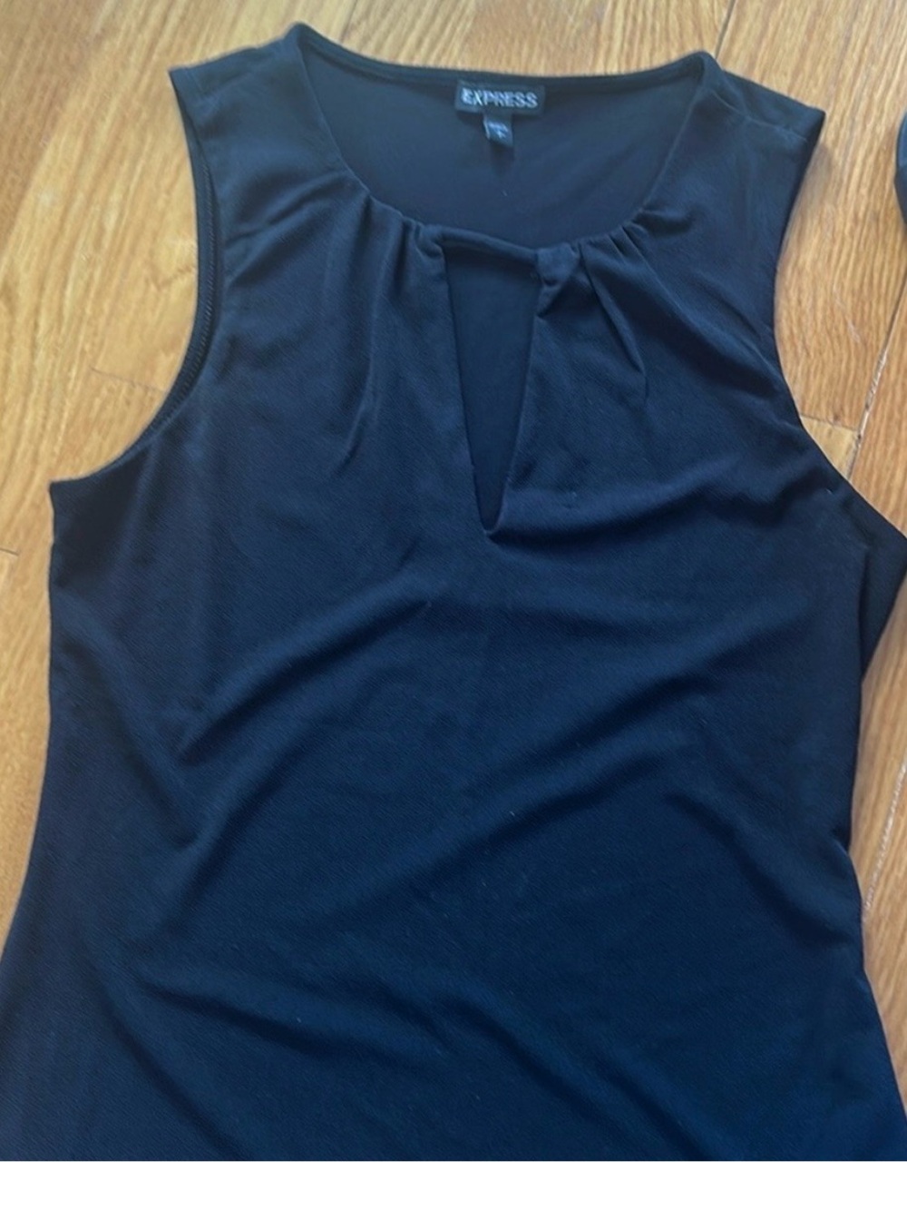 Express size small black tank style blouse material
